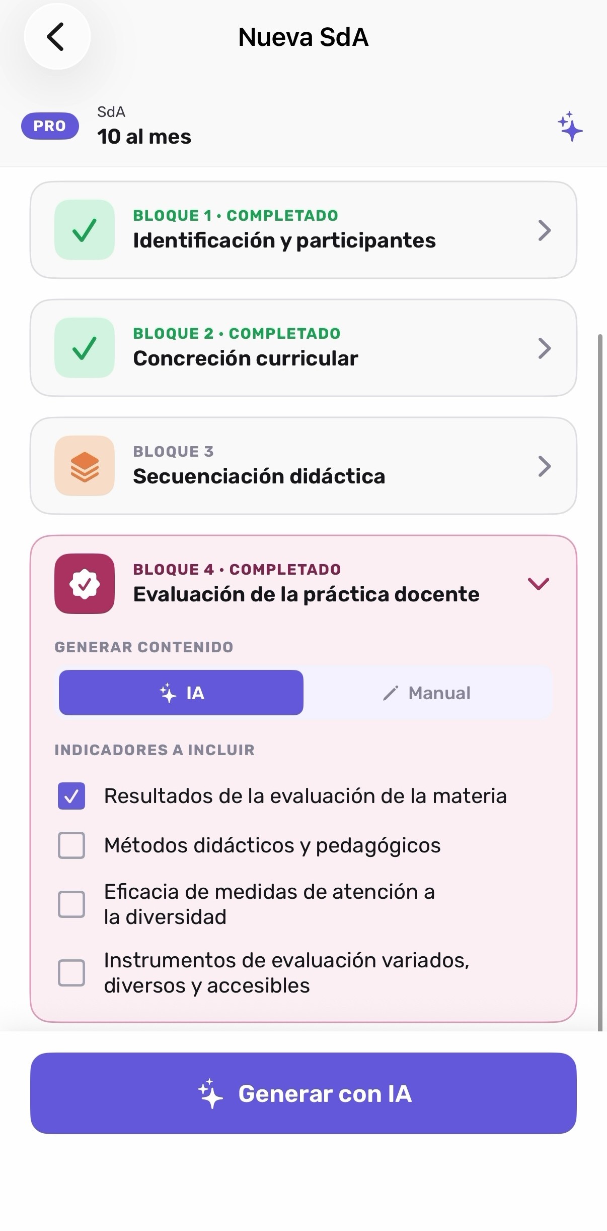 Evaluación de la práctica docente