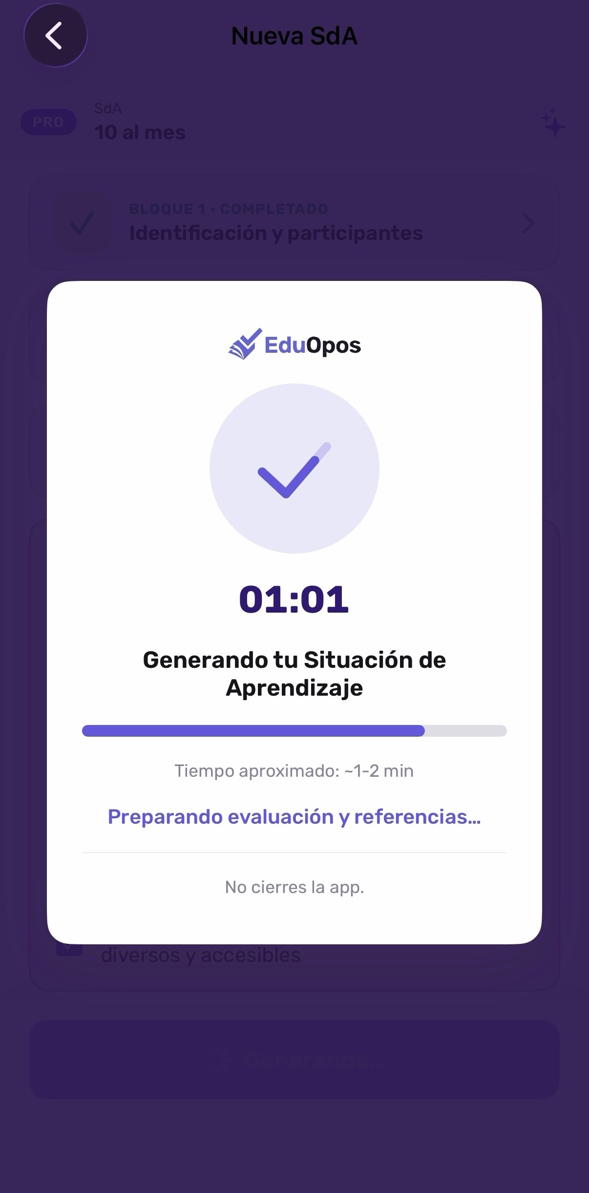 Generación de la Situación de Aprendizaje