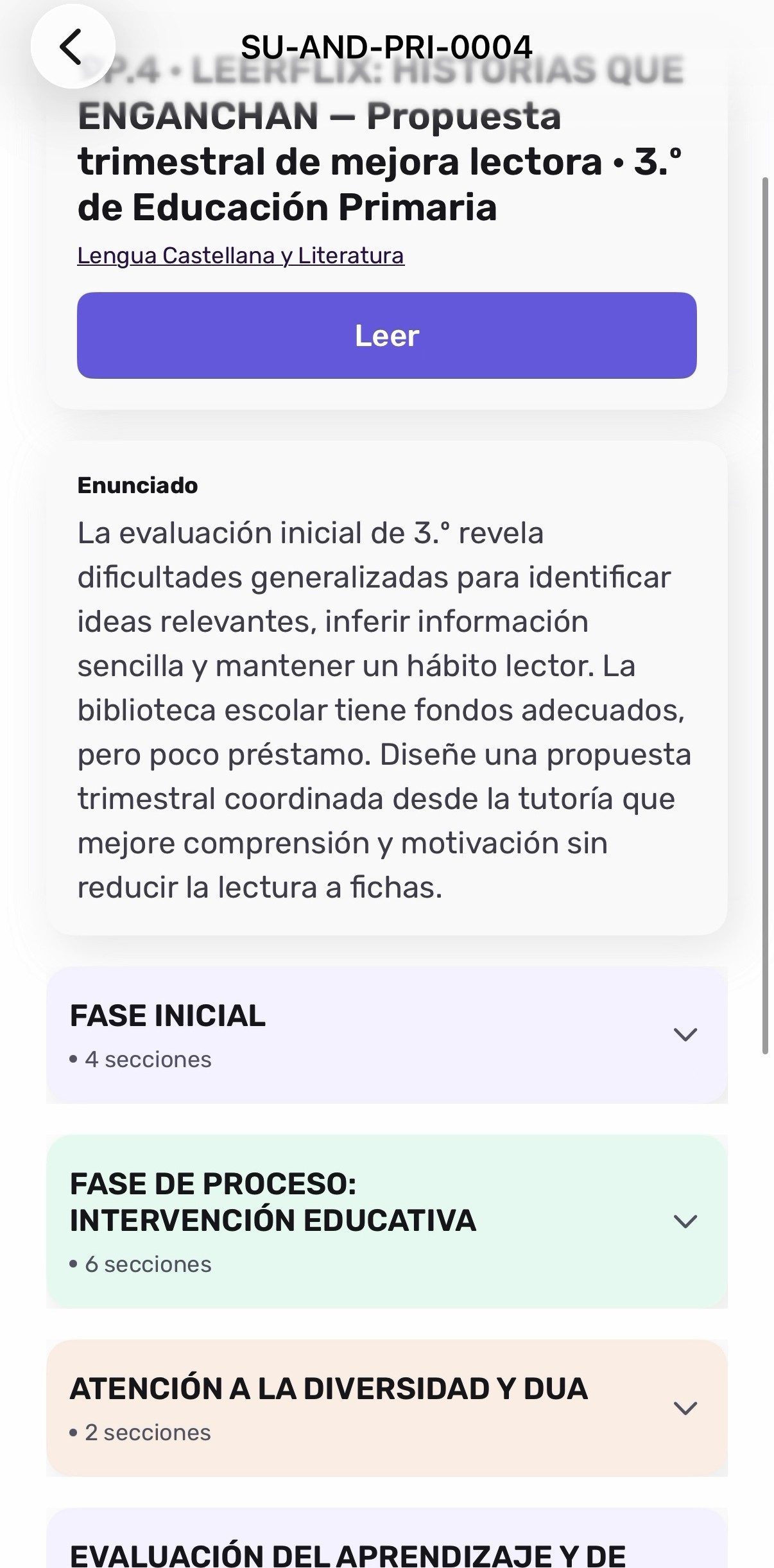 Ejemplo de supuesto resuelto y sus fases