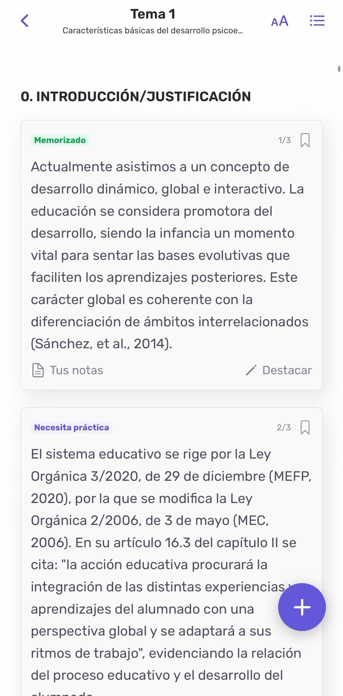 Contenido interior de un tema